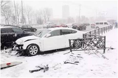 重要预警提示 - 雨雪+降温 冰雪路面开车切记控速、控距、少超车......_3